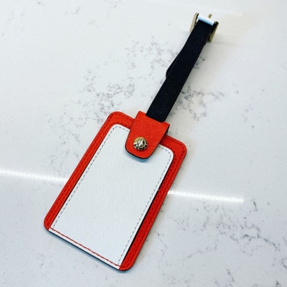 henri bendel Handbags - Henri Bendel Color Block Leather Luggage Tag